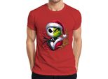 Maglietta Da Uomo Nightmare Before Christmas Grinch Skeleton - Christmas Xmas, Rosso, M