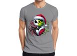 Maglietta Da Uomo Nightmare Before Christmas Grinch Skeleton - Christmas Xmas, Grigio, Xxl
