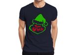 Maglietta Da Uomo Del Team Grinch Christmas Outfit Anti-Christmas - Christmas Xmas, Navy, Xxl