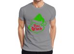 Maglietta Da Uomo Team Grinch Christmas Outfit Anti-Christmas - Christmas Xmas, Grigio, Xl