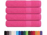 Vidaxl Asciugamani 4 Pz. Rosa 100X200 Cm 360 G/M² 100% Cotone