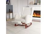 Cdglobal Sedia A Dondolo Poltrona Swing Poltrona Da Salotto Poltrona Relax Poltrona A Dondolo Per Camera Da Letto