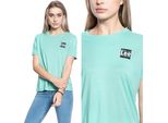 Lee Damen, Maglietta Relaxed Fit Tee, S, Blau, Sport, Tshirt, Camicia