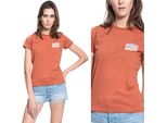 Lee Damen, Maglietta Crew Neck Tee, Xs, Arancione, Sport, Tshirt, Camicia