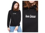 Lee Donna, Felpa Hoodie, 6XL, Nero, Maglione Con Cappuccio, , Felpa Con Cappuccio