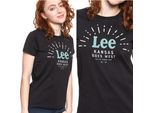 Lee Damen, Maglietta Seasonal Logo Tee, S, Schwarz, Sport, Tshirt, Camicia