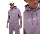 Lee Herren, Felpa Logo Loose Hoodie, Xxl, Lila, Kapuzenpullover, , Felpa Con Cappuccio