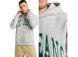Lee Herren, Felpa L84JRYMP, L, Grau, Kapuzenpullover, , Felpa Con Cappuccio