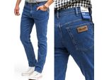 Wrangler, Jeanshosen Da Uomo, Vestibilità Dritta, Texas Slim, W42 L34, Blau, Jeans, Baggyjeans, Buggy