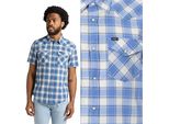 Lee Ss Western Shirt Uomo Manica Corta Blu Union L66OOBUF 112145389
