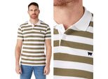 Wrangler Uomo, Polo Stripe Polo, M, Verde, Polo, Uomo,