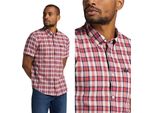 Herren -Camicia Lee Button Down Ss Aurora Red L886KZNV 112123676