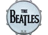 The Beatles - Logo Del Tamburo - Toppa Da Applicare Con Il Ferro, Tessuto RO12429 (Taglia Unica) (Bianco/Nero)