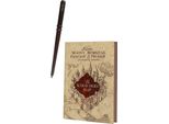 Harry Potter - Taccuino E Penna, Bacchetta, Set A5 PM10947 (Taglia Unica) (Marrone)