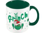 Il Grinch - Tazza Da Caffè, Interno Bicolore, Ceramica PM10878 (Taglia Unica) (Bianco/Verde)
