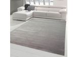 Tappeto Moderno A Pelo Corto Tappeto Di Design Uni Grey Dimensioni - 80 X 150 Cm