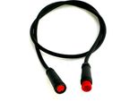 Higo / Julet Cavo Di Prolunga 50 Cm Per Ebike, 2 Pin Femmina A Maschio, Rosso