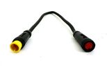 Cavo Adattatore Higo / Julet 19,5 Cm Per Ebike, Da 2 Pin Rosso A 3 Pin Giallo