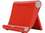 Supporto Pieghevole Per Telefono E Tablet Supporto Mobile Multifunzionale Regolabile Da Tavolo Rosso
