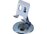360 Gradi Rotante Telefono Supporto Stand Multifunzionale Pieghevole Supporto Per Tablet Per Ufficio Lato Desktop [Argento]