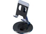 Supporto Per Telefono Rotante A 360 Gradi Supporto Multifunzionale Pieghevole Per Tablet Per Ufficio, Scrivania, Comodino [Nero Scuro]