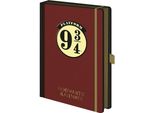 Harry Potter - Taccuino, Piattaforma 9 3/4, A5 BS4596 (Taglia Unica) (Rosso Vino)