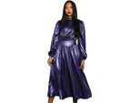 Principles - Abito Midi Donna Con Dettaglio In Vita DH7870 (38 It) (Blu Navy)