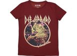 Def Leppard - Maglietta "Love Bites"" Da Donna RO12509 (Xxl) (Rosso)"