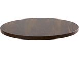 Piano Del Tavolo Rotondo In Melamina 60 Cm, Legno Scuro - Oviala Rivoli
