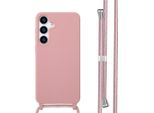 Samsung Galaxy S25 Plus Cover - Silicone - Imoshion Custodia Morbida/Cover Con Cinturino/Copertura Posteriore - Rosa