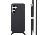 Custodia Samsung Galaxy S25 Plus - Silicone - Imoshion Custodia Morbida/Manicotto Con Cinturino/Copertura Posteriore - Nero