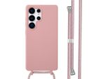 Samsung Galaxy S25 Ultra Sleeve - Silicone - Imoshion Custodia Morbida Con Cinturino/Copertura Posteriore - Rosa