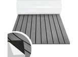 Jayseuw Pavimentazione Tappetino Teak Decking Barca Marina Pavimentazione Eva Schiuma Antiscivolo, Per Barche Yacht Pavimentazione Marina, 1Pcs 240X90Cm Striscia (Grigio)