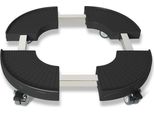 Jayseuw Plant Roller Flower Roller Pedestal Mobile Rolling Board Fino A Circa 200 Kg Nero