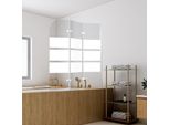 Hengda Cabina Doccia 120X140Cm Schermo Pieghevole Per Vasca Da Bagno Schermo Doccia In Vetro 6Mm Nano Easy Clean