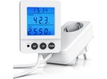 Contatore Digitale Dei Costi Energetici Bearware, Contatore Di Elettricità, Presa Per Contatore Di Elettricità, Contatore Di Consumo Di Elettricità, Display Separato Cablato, 3680 Watt, Illuminato A Led