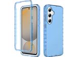 Custodia Per Samsung Galaxy A16 5G/4G, Copertura Posteriore Trasparente Ibrida, Robusto Paraurti In Tpu, Custodia Antiurto Blu Cielo