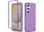 Custodia Per Samsung Galaxy A16 5G/4G, Copertura Posteriore Trasparente Ibrida, Robusto Paraurti In Tpu, Custodia Antiurto Viola