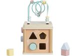 Cubo Delle Abilità Motorie: Cubo Di Attività In Legno Con Piccoli Animali