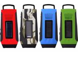 Radio All'aperto Dynamo Survival Solare Autoalimentato Am Fm Noaa Wetter Radio Telefon Power Bank - Rot