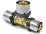 Pipetec Press Tee Uscita Centrale Estesa 26 X 3 - 32 X 3 - 26 X 3 : 26 X 3 - 32 X 3 - 26 X 3 Mm Dimensioni: 26 X 3 - 32 X 3 - 26 X 3 Mm