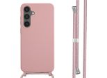 Samsung Galaxy S24 Fe Sleeve - Silicone - Imoshion Custodia Morbida/Manicotto Con Banda/Copertura Posteriore - Rosa