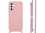 Samsung Galaxy A56 Cover - Silicone - Imoshion Custodia Morbida/Cover Con Cinturino/Copertura Posteriore - Rosa