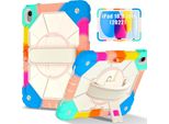Custodia Per Ipad 10A Generazione 2022 Da 10,9 Pollici, Custodia Per Tablet Con Cinturino Girevole A 360° E Supporto Bunt Pink