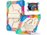 Custodia Per Ipad 9°/8°/7° Generazione, Ipad 10,2 Pollici 2021/2020/2019, Custodia Per Tablet Con Cinturino Girevole A 360° E Supporto Bunt Pink