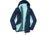 Mountain Warehouse - Giacca "Lightning"", Impermeabile 3 In 1 Per Bambini MW2418 (140) (Blu Navy)"