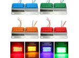 Coppia Di Indicatori Di Direzione Laterali A 12 Led Da 12 V, Lampada Commerciale Per Rimorchi, Camion E Pickup - Blu