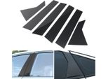 6PCS Set Finestra Pilastro Messaggi Adesivo Trim Per Honda Civic Sedan 2016-2018 Carbonio