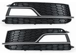 Copertura Griglia Fendinebbia Anteriore Cromata Per Audi A5 S-Line S5 2013-2016 - Sinistra