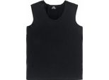 Uomo Inverno Nero Intimo Termico Caldo Singlet Gilet Senza Maniche - L